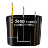 Double Supply Organizer, 11-compartment, 6 1-2w X 4 3-4d X 5 3-4h, Black