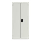 Fully Assembled Storage Cabinets, 3 Shelves, 30" X 15" X 66", Light Gray