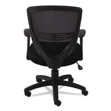 Swivel-tilt Mesh Mid-back Task Chair, Supports Up To 250 Lbs., Black Seat-black Back, Black Base
