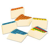 Manila Index Card Guides With Laminated Tabs, 1-5-cut Top Tab, A To Z, 3 X 5, Manila, 25-set
