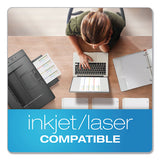 Custom Label Tab Dividers With Self-adhesive Tab Labels, 5-tab, 11 X 8.5, White, 5 Sets