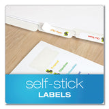 Custom Label Tab Dividers With Self-adhesive Tab Labels, 5-tab, 11 X 8.5, White, 5 Sets