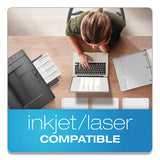 Custom Label Tab Dividers With Self-adhesive Tab Labels, 8-tab, 11 X 8.5, White, 5 Sets