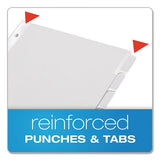 Custom Label Tab Dividers With Self-adhesive Tab Labels, 8-tab, 11 X 8.5, White, 5 Sets
