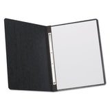 Pressboard Report Cover, 2 Prong Fastener, Letter, 3" Capacity, Black