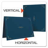 Certificate Holder, 11 1-4 X 8 3-4, Dark Blue, 5-pack