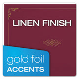 Certificate Holder, 11 1-4 X 8 3-4, Burgundy, 5-pack