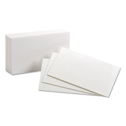 Unruled Index Cards, 3 X 5, White, 100-pack
