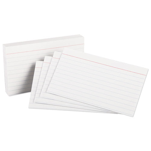 Ruled Index Cards, 3 X 5, White, 100-pack