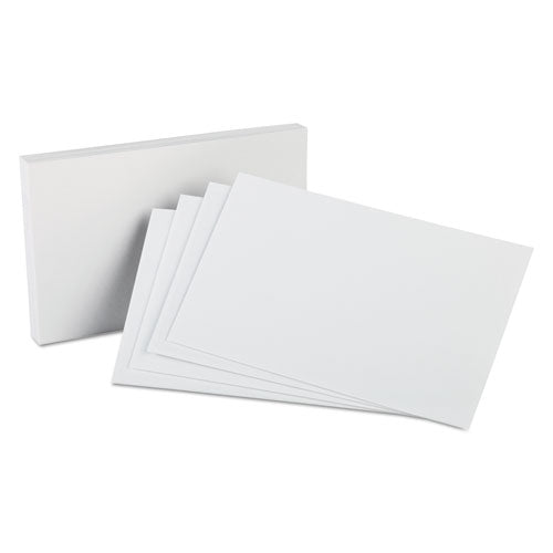 Unruled Index Cards, 5 X 8, White, 100-pack