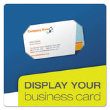 High Gloss Laminated Paperboard Folder, 100-sheet Capacity, Blue, 25-box