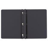 Report Cover, 3 Fasteners, Panel And Border Cover, Letter, Black, 25-box