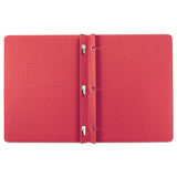 Report Cover, 3 Fasteners, Panel And Border Cover, Letter, Red, 25-box