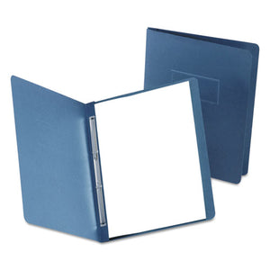 Paper Report Cover, Large 2 Prong Fastener, Letter, 3" Capacity, Dk Blue, 25-box