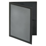 Viewfolio Polypropylene Portfolio, 100-sheet Capacity, Black-clear