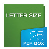 Twin-pocket Folders With 3 Fasteners, Letter, 1-2" Capacity, Green, 25-box
