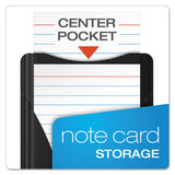 At Hand Note Card Case, 25 Capacity, 3 3-4d X 5 1-2w, Black