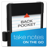 At Hand Note Card Case, 25 Capacity, 3 3-4d X 5 1-2w, Black