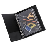 Zippered Ring Binder Pocket, 10 1-2 X 8, Clear