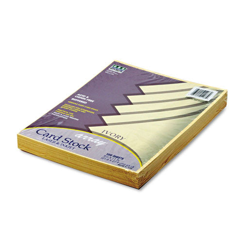 Array Card Stock, 65lb, 8.5 X 11, Ivory, 100-pack