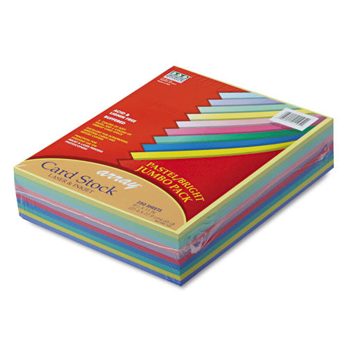 Array Card Stock, 65lb, 8.5 X 11, Assorted, 250-pack
