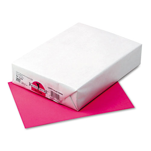 Kaleidoscope Multipurpose Colored Paper, 24lb, 8.5 X 11, Hot Pink, 500-ream