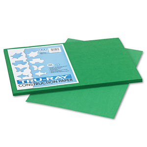 Tru-ray Construction Paper, 76lb, 12 X 18, Holiday Green, 50-pack