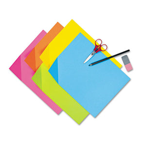 Colorwave Super Bright Tagboard, 9 X 12, Assorted Colors, 100 Sheets-pack