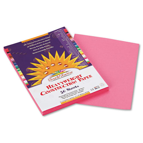 Construction Paper, 58lb, 9 X 12, Pink, 50-pack