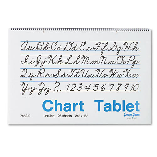 Chart Tablets, Unruled, 24 X 16, 25 Sheets