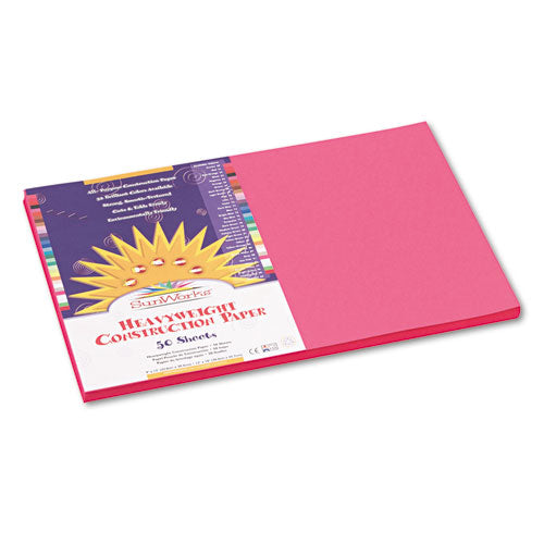 Construction Paper, 58lb, 12 X 18, Hot Pink, 50-pack