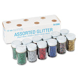 Spectra Glitter, .04 Hexagon Crystals, Assorted, .75 Oz Shaker-top Jar, 12-pack