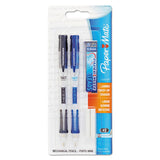 Clear Point Mechanical Pencil, 0.9 Mm, Hb (#2.5), Black Lead, Assorted Barrel Colors, 2-pack