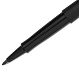 Point Guard Flair Stick Porous Point Pen, Bold 1.4mm, Black Ink-barrel, 36-box