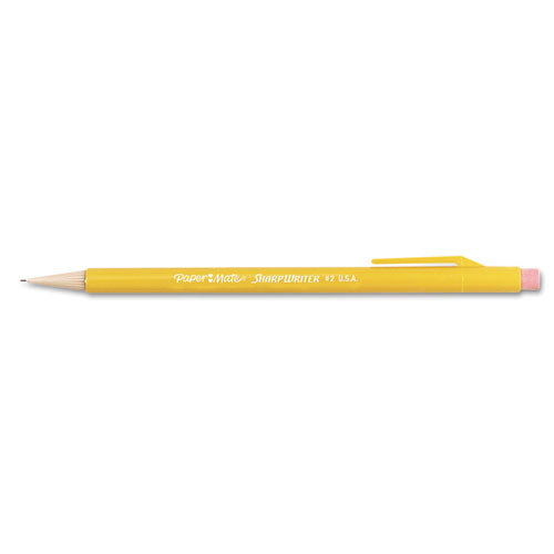 Sharpwriter Mechanical Pencil, 0.7 Mm, Hb (#2.5), Black Lead, Classic Yellow Barrel, 36-box