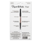 Flair Felt Tip Stick Porous Point Marker Pen, 0.4mm, Assorted Ink-barrel, 8-set