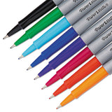 Flair Felt Tip Stick Porous Point Marker Pen, 0.4mm, Assorted Ink-barrel, 8-set