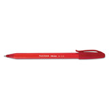 Inkjoy 100 Stick Ballpoint Pen, Medium 1mm, Red Ink-barrel, Dozen