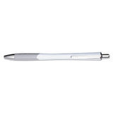 Inkjoy 700 Rt Retractable Ballpoint Pen, 1mm, Black Ink, White Barrel, Dozen