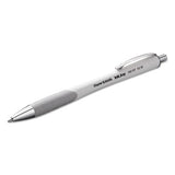 Inkjoy 700 Rt Retractable Ballpoint Pen, 1mm, Black Ink, White Barrel, Dozen