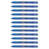 Inkjoy Retractable Gel Pen, Medium 0.7mm, Blue Ink-barrel, Dozen