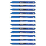 Inkjoy Retractable Gel Pen, Micro 0.5mm, Blue Ink-barrel, Dozen