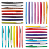 Flair Candy Pop Stick Porous Point Pen, 0.7mm, Assorted Ink-barrel, 36-pack