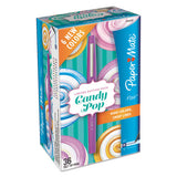 Flair Candy Pop Stick Porous Point Pen, 0.7mm, Assorted Ink-barrel, 36-pack