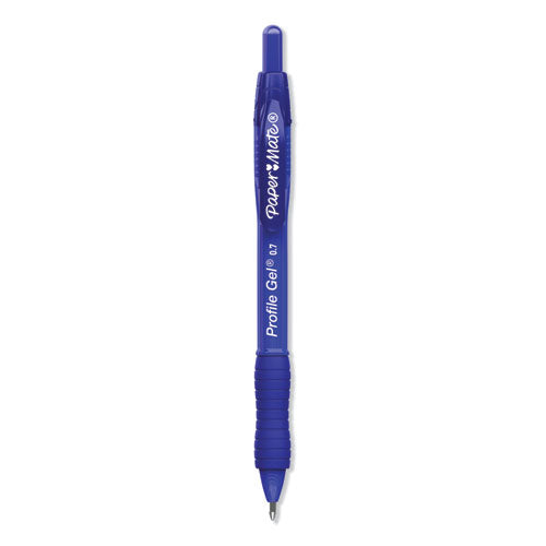 Profile Retractable Gel Pen, Medium 0.7 Mm, Blue Ink, Translucent Blue Barrel, 36-pack