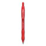 Profile Retractable Ballpoint Pen, Bold 1 Mm, Red Ink-barrel, Dozen