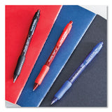 Profile Retractable Gel Pen, Medium 0.7 Mm, Red Ink, Translucent Red Barrel, Dozen