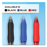 Profile Retractable Gel Pen, Bold 1 Mm, Black Ink, Translucent Black Barrel, Dozen