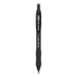 Profile Retractable Gel Pen, Fine 0.5 Mm, Black Ink, Translucent Black Barrel, Dozen