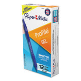 Profile Retractable Gel Pen, Fine 0.5 Mm, Blue Ink, Translucent Blue Barrel, Dozen